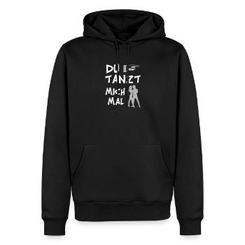 Drôle de « You Dance Me » pour les farceurs - Sweat à capuche Premium bio Homme - noir - Devant - Nico (187cm)
