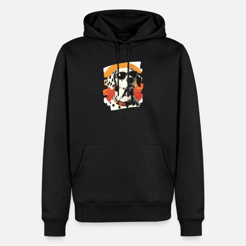 Dalmatiner - Männer Premium Bio Hoodie - Schwarz