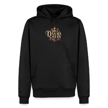 Drama Queen Königin Prinzessin Selbstwert Frauen - Männer Premium Bio Hoodie - Schwarz - Vorne - Nico (187cm)