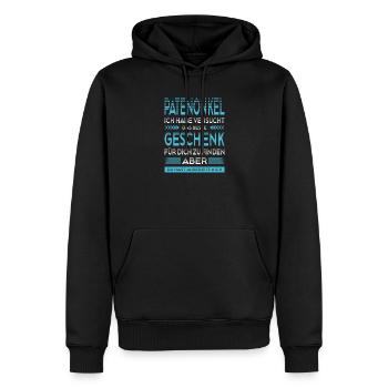 Patenonkel Bester Patenonkel Der Welt Geschenke - Männer Premium Bio Hoodie - Schwarz - Vorne - Nico (187cm)