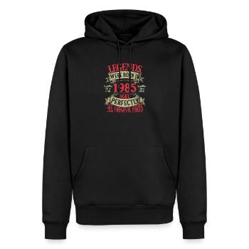 Jahrgang 1985 Vintage Celebration - Männer Premium Bio Hoodie - Schwarz - Vorne - Nico (187cm)