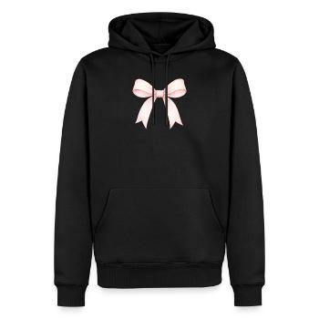 süße Schleife - Männer Premium Bio Hoodie - Schwarz - Vorne - Nico (187cm)