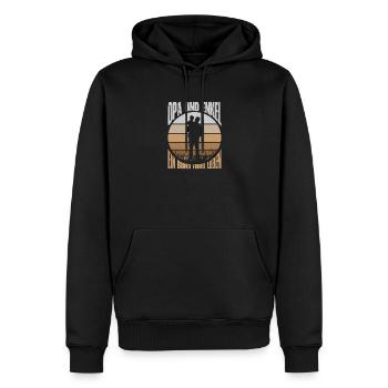 Bester Opa Und Enkel Partnerlook Outfit - Männer Premium Bio Hoodie - Schwarz - Vorne - Nico (187cm)