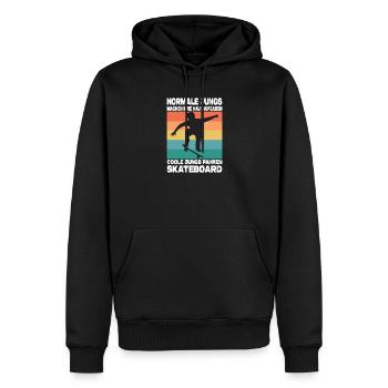 Skateboard Geschenke Skateboardfahrer Outfits - Männer Premium Bio Hoodie - Schwarz - Vorne - Nico (187cm)