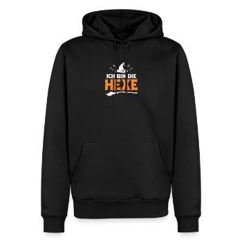 Ich Bin Die Hexe Halloween - Männer Premium Bio Hoodie - Schwarz - Vorne - Nico (187cm)