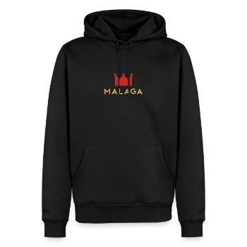 T-shirt souvenir de la couronne de Malaga Espana Espagne - Sweat à capuche Premium bio Homme - noir - Devant - Nico (187cm)