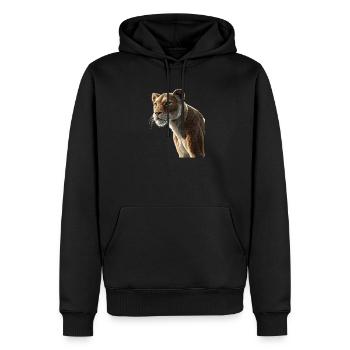Lionne Lionne Maman Lionne Lionnes Maman Lions sauvages - Sweat à capuche Premium bio Homme - noir - Devant - Nico (187cm)