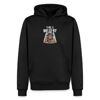 Das ist Bullshit Salad Edition - Männer Premium Bio Hoodie - Schwarz - Vorne - Nico (187cm)