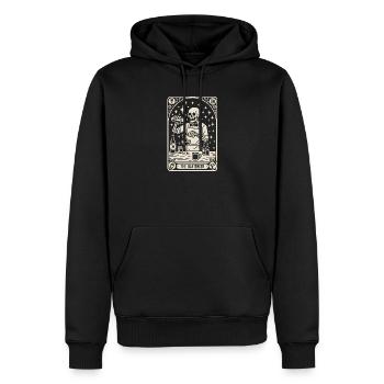 Bartender Barman The Bartender Tarot Cocktail - Men’s Premium Organic Hoodie - black - Front - Nico (187cm)