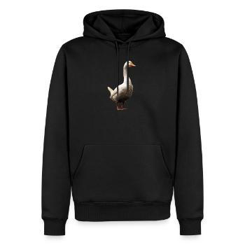 Gans Süße Gänseküken Gans Küken Ente Kleine Gänse - Männer Premium Bio Hoodie - Schwarz - Vorne - Nico (187cm)