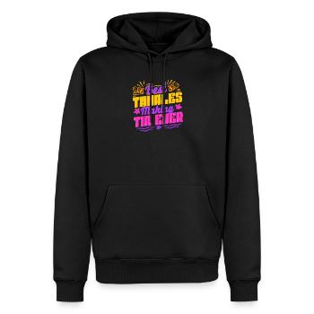 Tamale La meilleure façon de préparer des tamales - Sweat à capuche Premium bio Homme - noir - Devant - Nico (187cm)