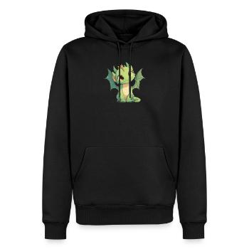 Drachen Drache - Männer Premium Bio Hoodie - Schwarz - Vorne - Nico (187cm)