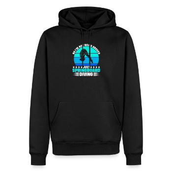 Diving diving board - Men’s Premium Organic Hoodie - black - Front - Nico (187cm)