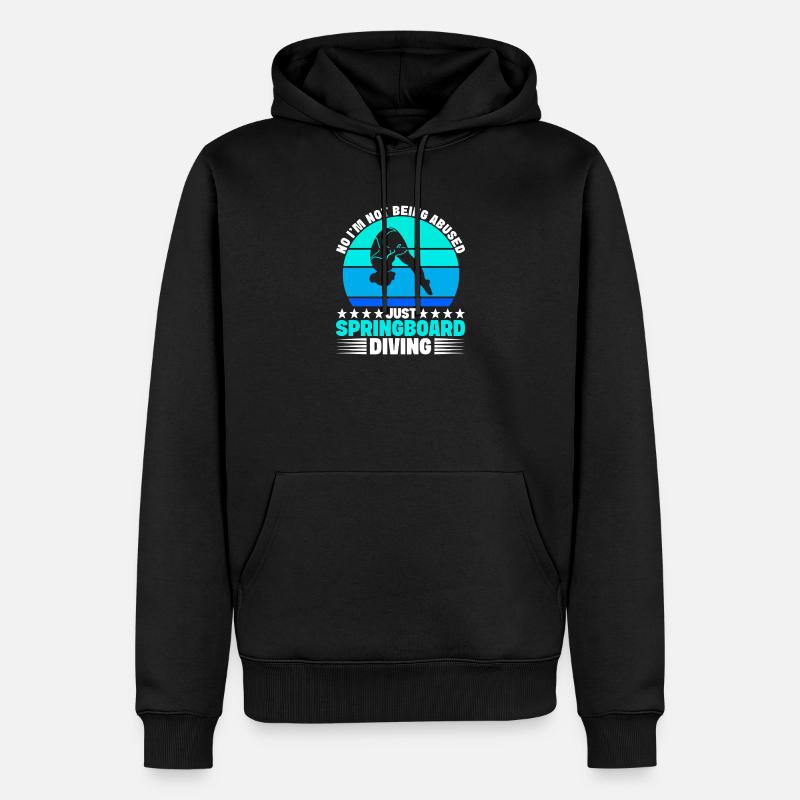 Kunstspringen Turmspringer Sprungbrett - Männer Premium Bio Hoodie - Schwarz