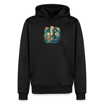 Dragon Dragon - Sweat à capuche Premium bio Homme - noir - Devant - Nico (187cm)