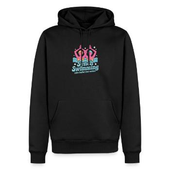 Synchronschwimmen Kunstschwimmen Wassersport - Männer Premium Bio Hoodie - Schwarz - Vorne - Nico (187cm)