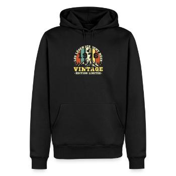 1976 Vintage Retro Geburtstagsgeschenk - Männer Premium Bio Hoodie - Schwarz - Vorne - Nico (187cm)