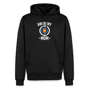 Archery Saying Mother Archery Gift - Men’s Premium Organic Hoodie - black - Front - Nico (187cm)