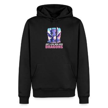 Dragon Dragon - Men’s Premium Organic Hoodie - black - Front - Nico (187cm)