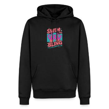 Natation synchronisée Natation artistique Sports nautiques - Sweat à capuche Premium bio Homme - noir - Devant - Nico (187cm)