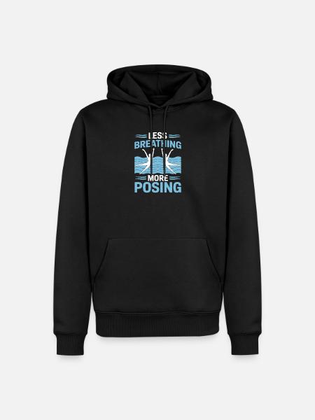 Synchronschwimmen Kunstschwimmen Wassersport - Männer Premium Bio Hoodie - Schwarz