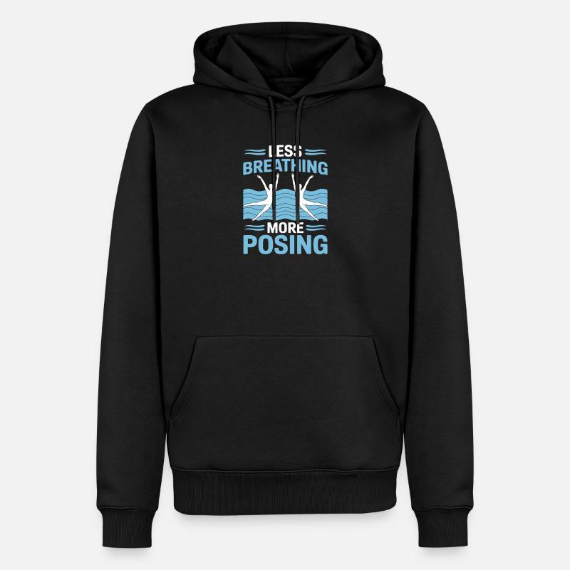 Synchronschwimmen Kunstschwimmen Wassersport - Männer Premium Bio Hoodie - Schwarz