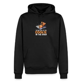 Werdende Mutter Weihnachten Gender Reveal - Männer Premium Bio Hoodie - Schwarz - Vorne - Nico (187cm)