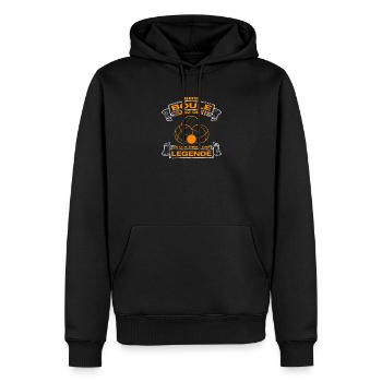 Beim Boule ganz okay Petanque Boulespieler - Männer Premium Bio Hoodie - Schwarz - Vorne - Nico (187cm)