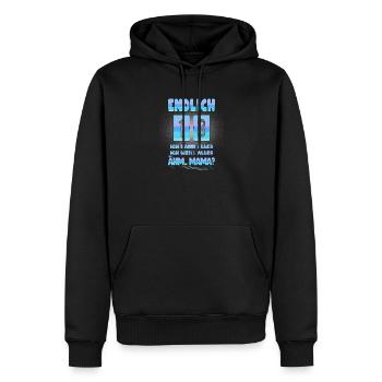 13e anniversaire disant 13 ans cadeau d'anniversaire - Sweat à capuche Premium bio Homme - noir - Devant - Nico (187cm)