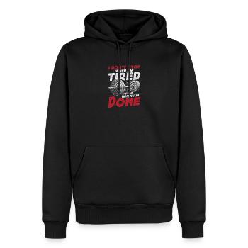 Inspiration de motivation pour la salle de sport - Sweat à capuche Premium bio Homme - noir - Devant - Nico (187cm)