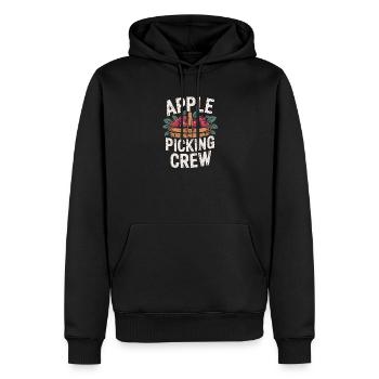 Apple Picking Crew Fall Autumn Apple Picking - Männer Premium Bio Hoodie - Schwarz - Vorne - Nico (187cm)