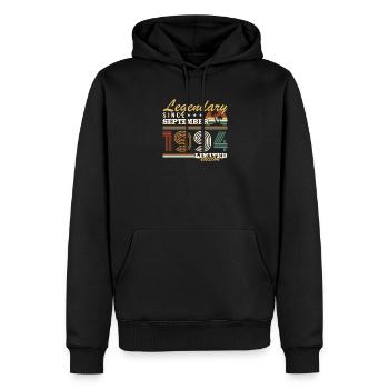 September 1994 Vintage Geburtstagsgeschenk - Männer Premium Bio Hoodie - Schwarz - Vorne - Nico (187cm)