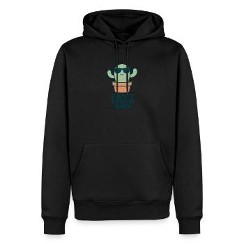 Can’t Touch This – Lustiger Kaktus - Männer Premium Bio Hoodie - Schwarz - Vorne - Nico (187cm)