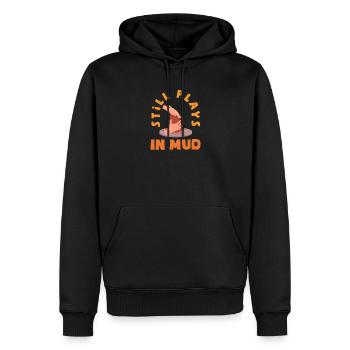 Amateur de poterie : toujours en train de jouer dans la boue - Sweat à capuche Premium bio Homme - noir - Devant - Nico (187cm)