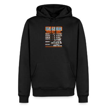 Trust Me Im A Glazier Skilled Trades Humor - Men’s Premium Organic Hoodie - black - Front - Nico (187cm)