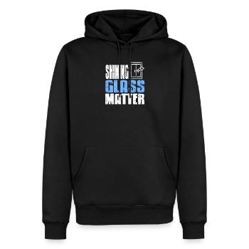 Glazier Professional Craftsmanship Window Pride - Men’s Premium Organic Hoodie - black - Front - Nico (187cm)