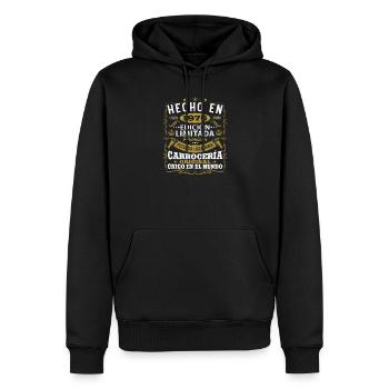 50 Jahre 1976 Vintage Geburtstagsgeschenk - Männer Premium Bio Hoodie - Schwarz - Vorne - Nico (187cm)