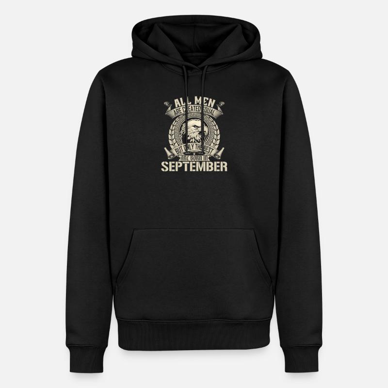 September Eagle Unity Design - Männer Premium Bio Hoodie - Schwarz