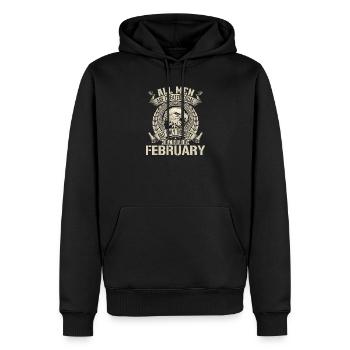 February Eagle Unity Statement - Men’s Premium Organic Hoodie - black - Front - Nico (187cm)