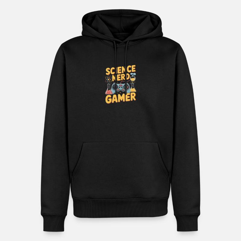 Science Nerd Gamer Controller Chemie Physik - Männer Premium Bio Hoodie - Schwarz