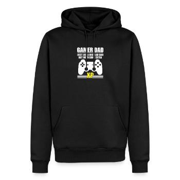 Gamer Dad - Men’s Premium Organic Hoodie - black - Front - Nico (187cm)