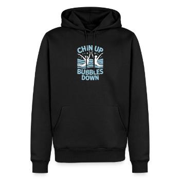 Natation synchronisée Natation artistique Sports nautiques - Sweat à capuche Premium bio Homme - noir - Devant - Nico (187cm)