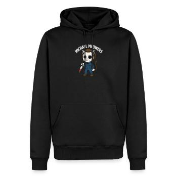 Michael Meowers Gruselige Halloween-Katzenparodie - Männer Premium Bio Hoodie - Schwarz - Vorne - Nico (187cm)