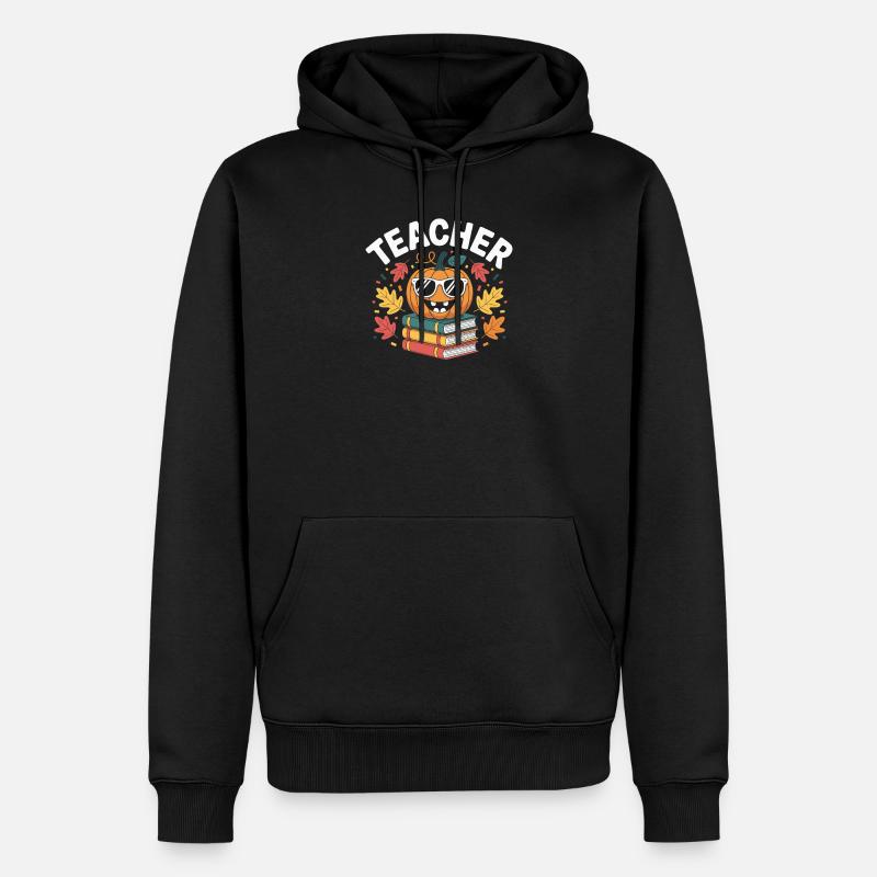 Lehrer Geschenkidee Herbst - Männer Premium Bio Hoodie - Schwarz