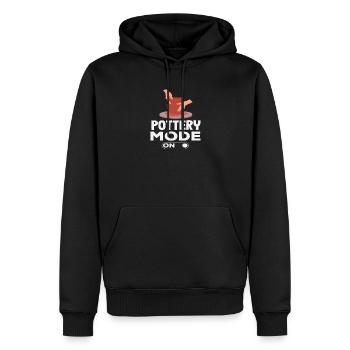Mode poterie sur la créativité - Sweat à capuche Premium bio Homme - noir - Devant - Nico (187cm)