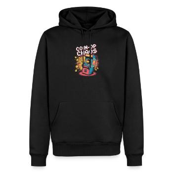 Coin-OP Chaos Pop Culture Retro Video Game - Men’s Premium Organic Hoodie - black - Front - Nico (187cm)