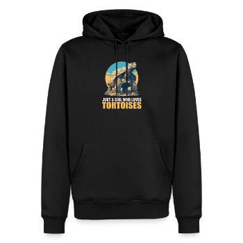 Tortoises Tortoise - Men’s Premium Organic Hoodie - black - Front - Nico (187cm)
