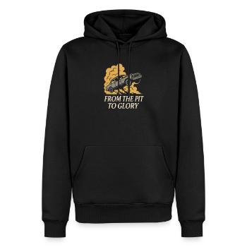 Demolition Derby Fan Pit Crew Crash Driver Fair - Männer Premium Bio Hoodie - Schwarz - Vorne - Nico (187cm)