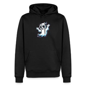 Scary Halloween Design - Männer Premium Bio Hoodie - Schwarz - Vorne - Nico (187cm)