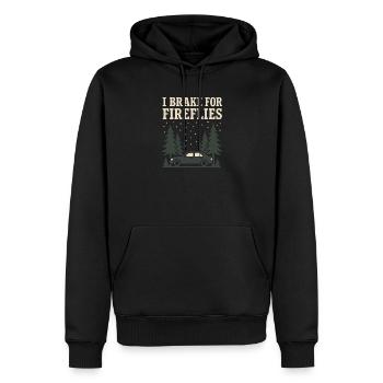 Firefly Summer Night Glow Bug Nostalgic - Männer Premium Bio Hoodie - Schwarz - Vorne - Nico (187cm)